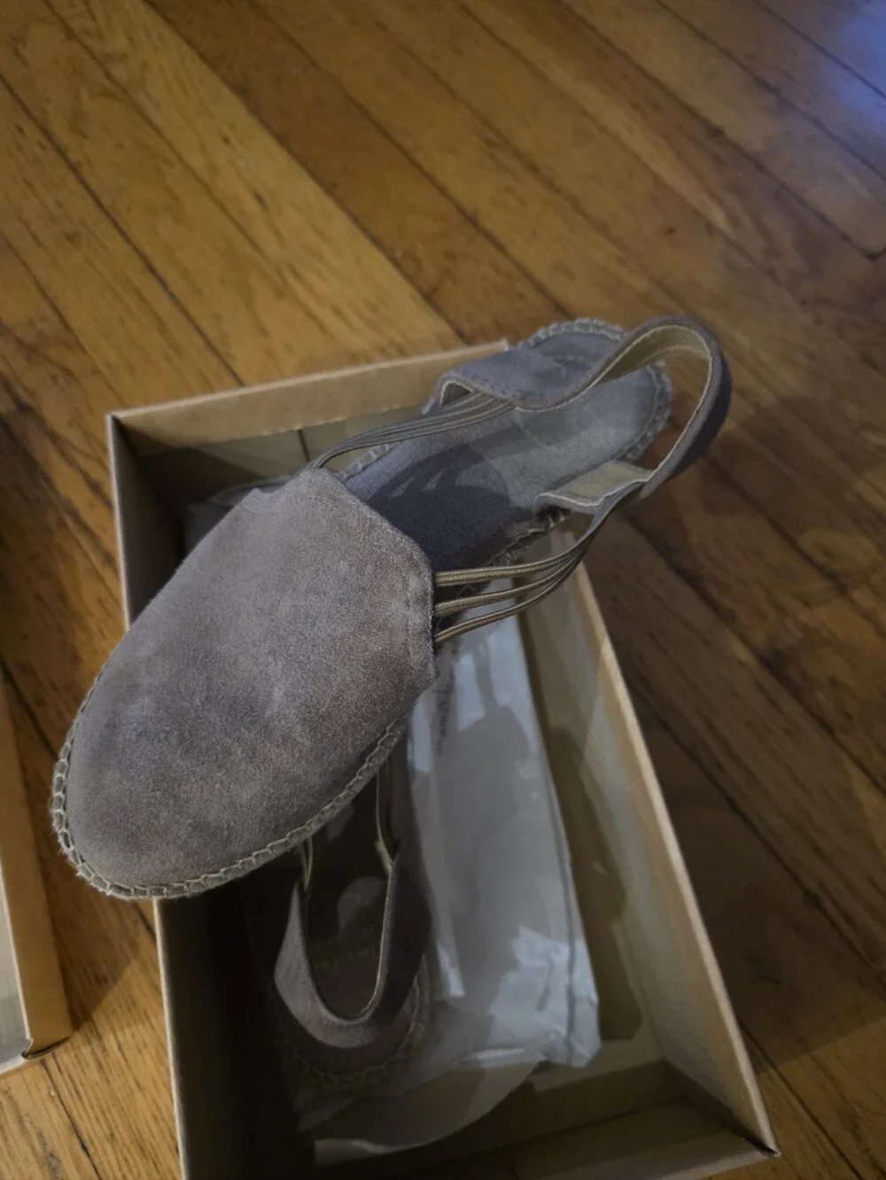 Toni Pons NURIA Suede Slingback Espadrille Flats in Taupe